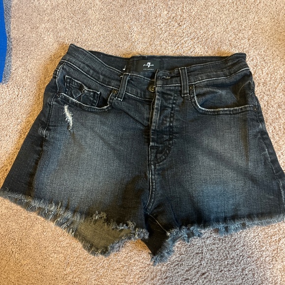 Black Jean shorts - Picture 1 of 2